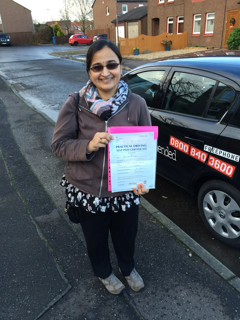 Successful student with Recommended branded car